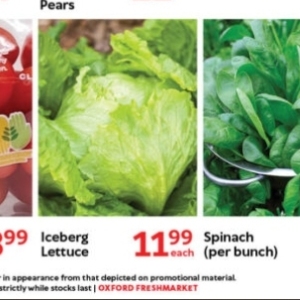 Spinach at Oxford freshmarket