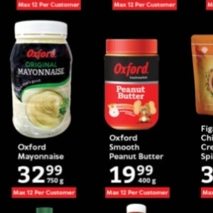 Peanut butter at Oxford freshmarket