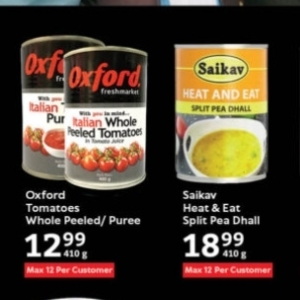 Purees at Oxford freshmarket