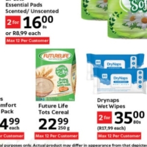 Wet wipes at Oxford freshmarket