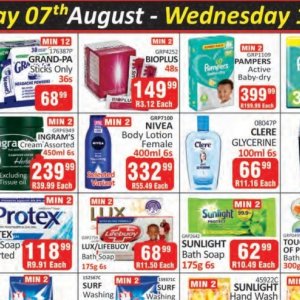Body lotion at Kit Kat Cash&Carry
