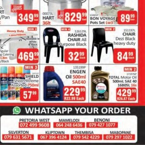 Engine oil at Kit Kat Cash&Carry