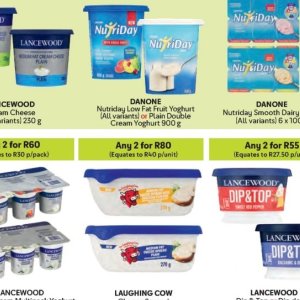 Cream danone  at Makro