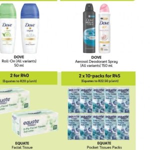 Deodorant dove  at Makro