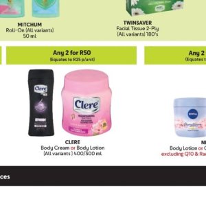 Body lotion nivea  at Makro