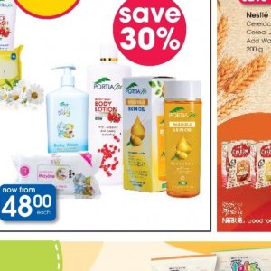 Body lotion at Clicks