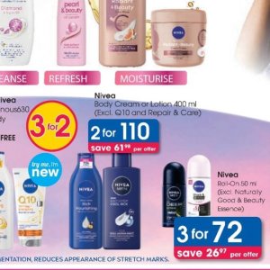 Body cream nivea  at Clicks