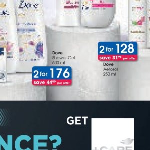 Shower gel dove  at Clicks