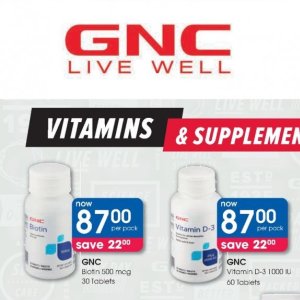 Vitamins at Clicks