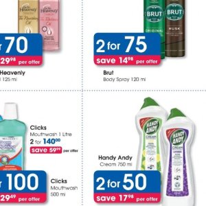 Body spray at Clicks