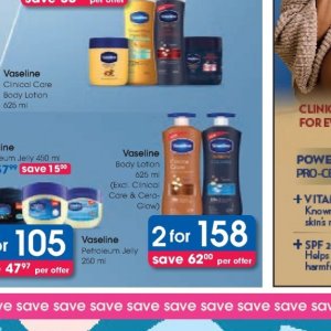 Body lotion at Clicks