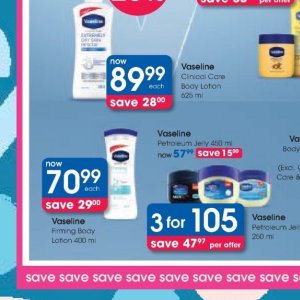 Body lotion at Clicks