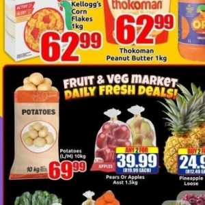 Potatoes at Three Star Cash and Carry