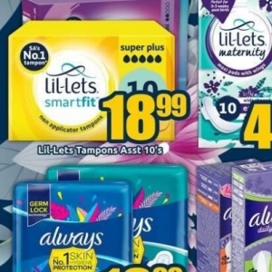 Tampons at Three Star Cash and Carry