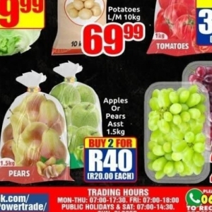 Pears at Three Star Cash and Carry
