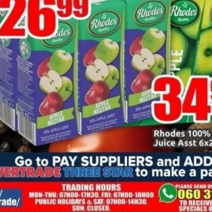   at Three Star Cash and Carry