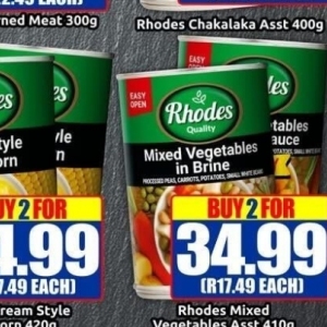 Peas at Three Star Cash and Carry