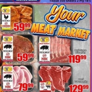 Pork at Three Star Cash and Carry