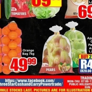 Pears at Three Star Cash and Carry