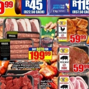 Pork at Three Star Cash and Carry