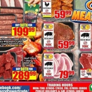 Pork at Three Star Cash and Carry