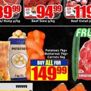 Potatoes at Three Star Cash and Carry