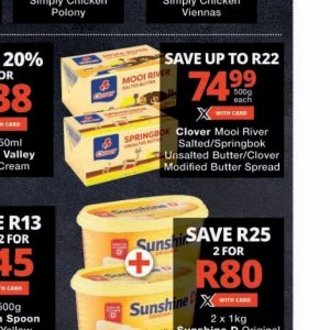 Butter at Checkers
