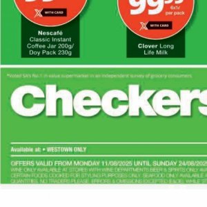 Wine at Checkers Hyper