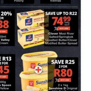 Butter at Checkers