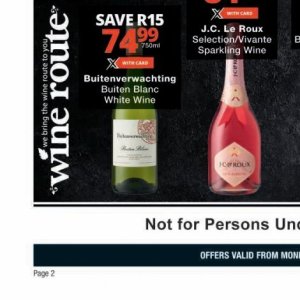 Wine at Checkers Hyper