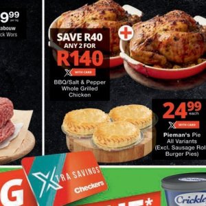 Grilled chicken at Checkers Hyper