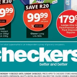   at Checkers