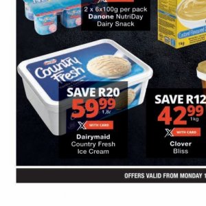 Cream danone  at Checkers
