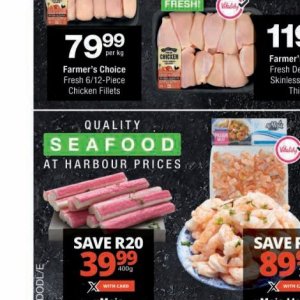 Seafood at Checkers Hyper
