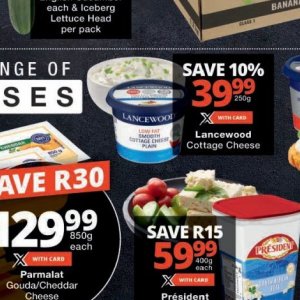 Cottage cheese at Checkers