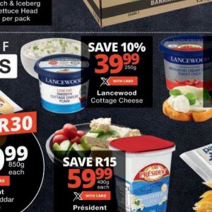 Cottage cheese at Checkers