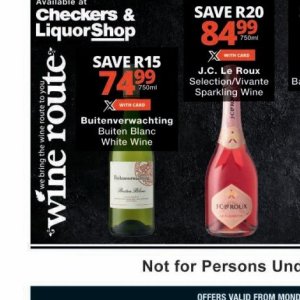Wine at Checkers Hyper