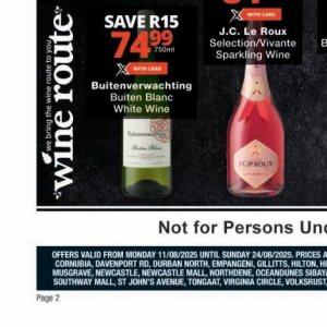 Wine at Checkers