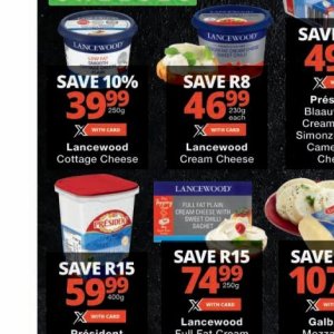 Cottage cheese at Checkers Hyper