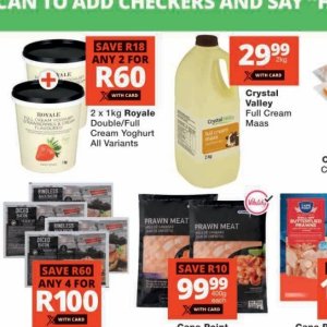Yoghurt at Checkers