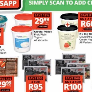 Yoghurt at Checkers