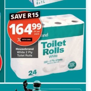 Toilet rolls at Checkers