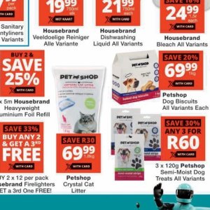 Cat litter at Checkers