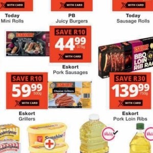 Sausages at Checkers