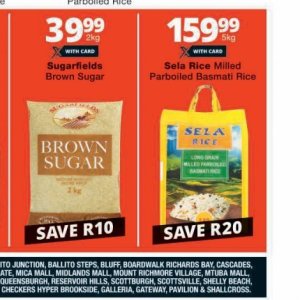 Rice at Checkers
