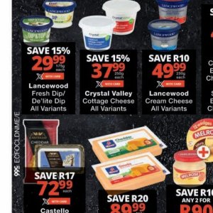 Cottage cheese at Checkers