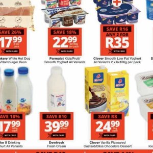 Yoghurt danone  at Checkers