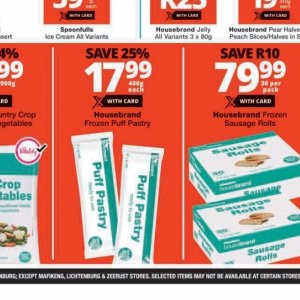 Puff pastry at Checkers