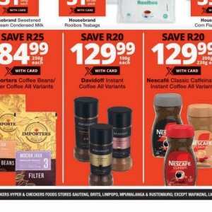 Coffee nescafe  at Checkers