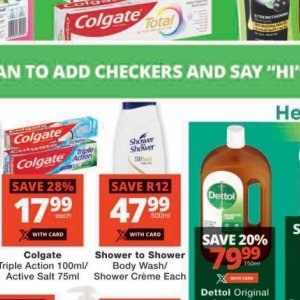 Shower at Checkers Hyper